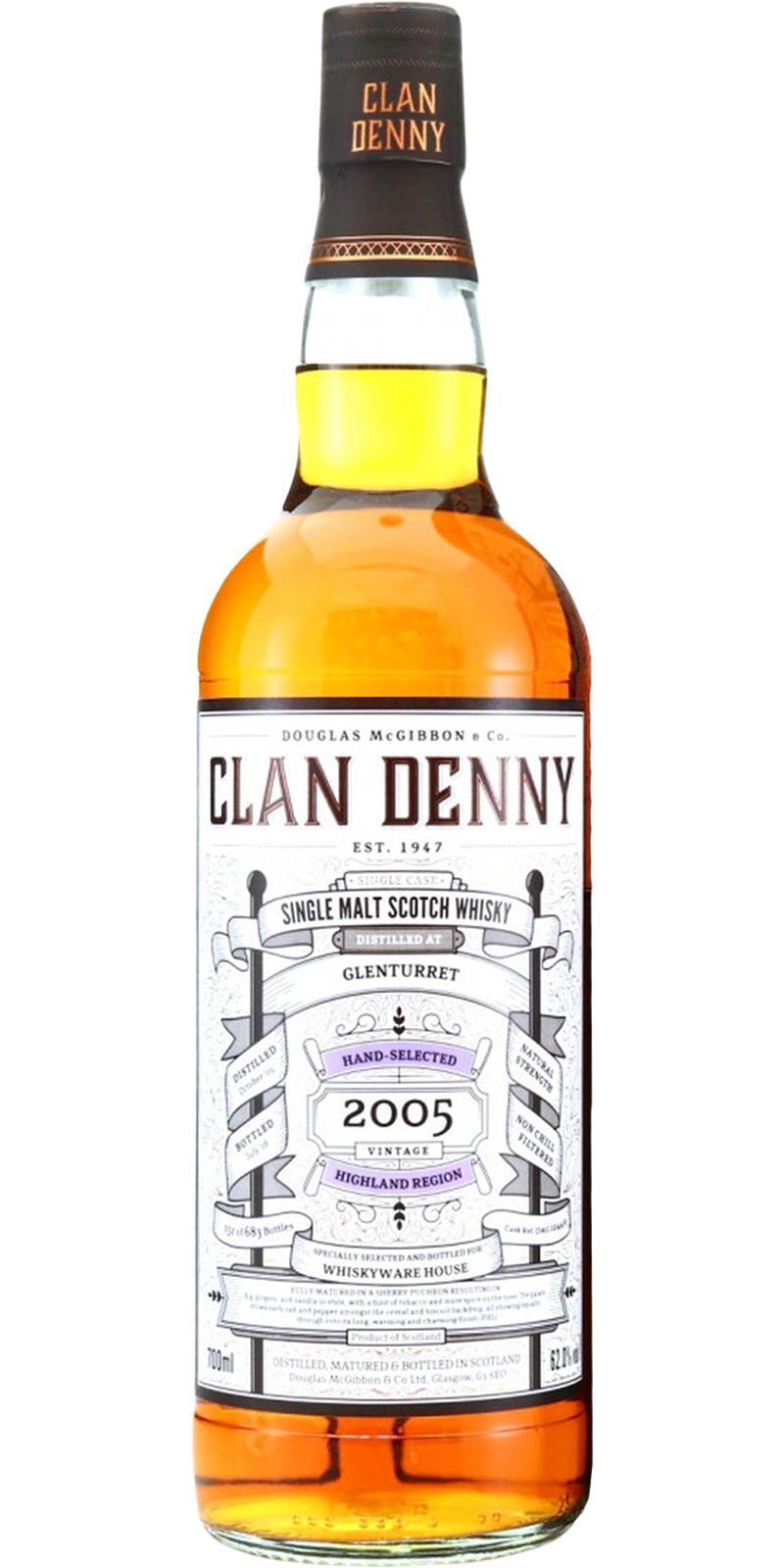 Glenturret 2005 McG  Clan Denny
