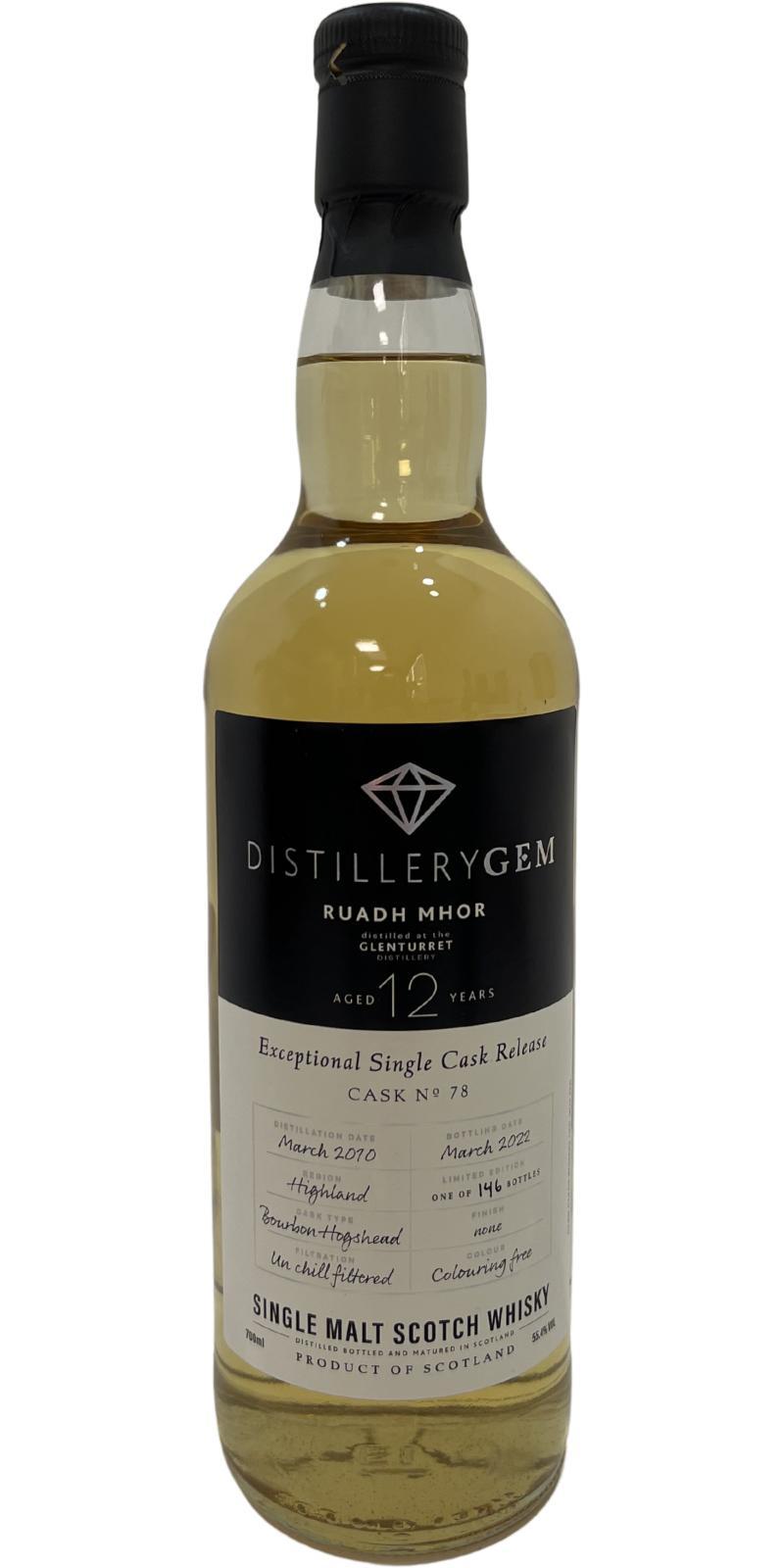 Ruadh Mhor 2010 GCWL  Distillery Gem