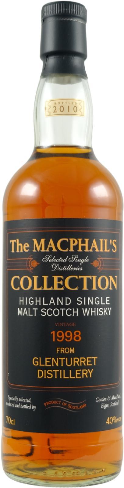 Glenturret 1998 GM  The MacPhail's Collection