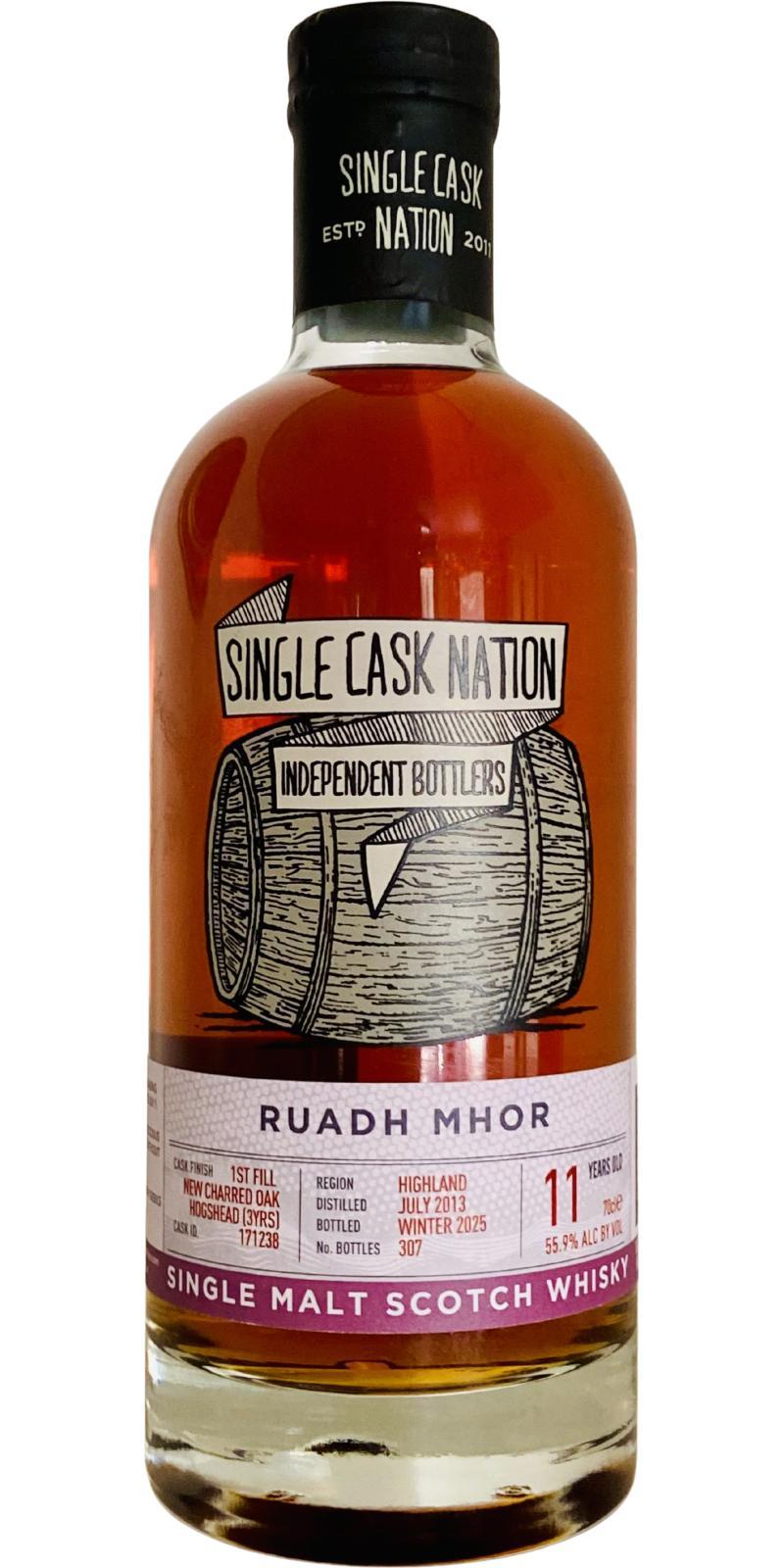Ruadh Mhor 2013 JWC  Single Cask Nation