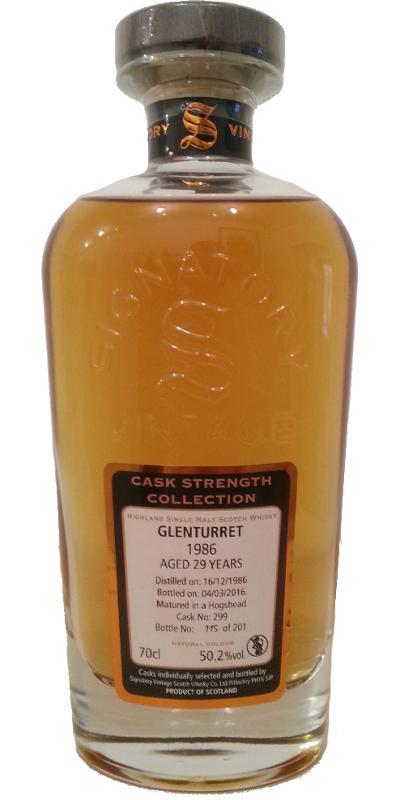 Glenturret 1986 SV  Cask Strength Collection