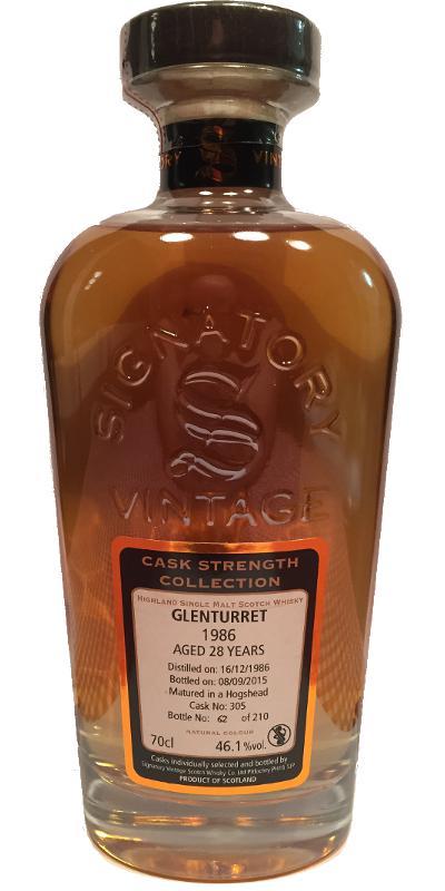 Glenturret 1986 SV  Cask Strength Collection