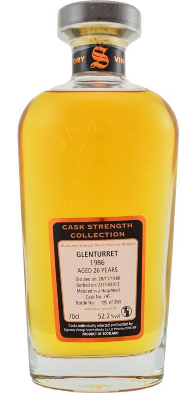 Glenturret 1986 SV  Cask Strength Collection