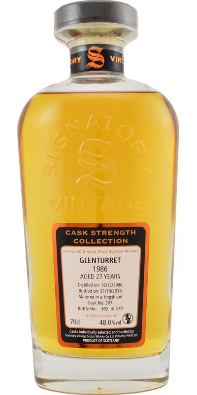 Glenturret 1986 SV  Cask Strength Collection