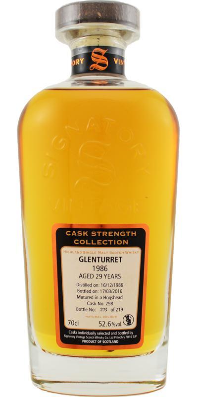 Glenturret 1986 SV  Cask Strength Collection