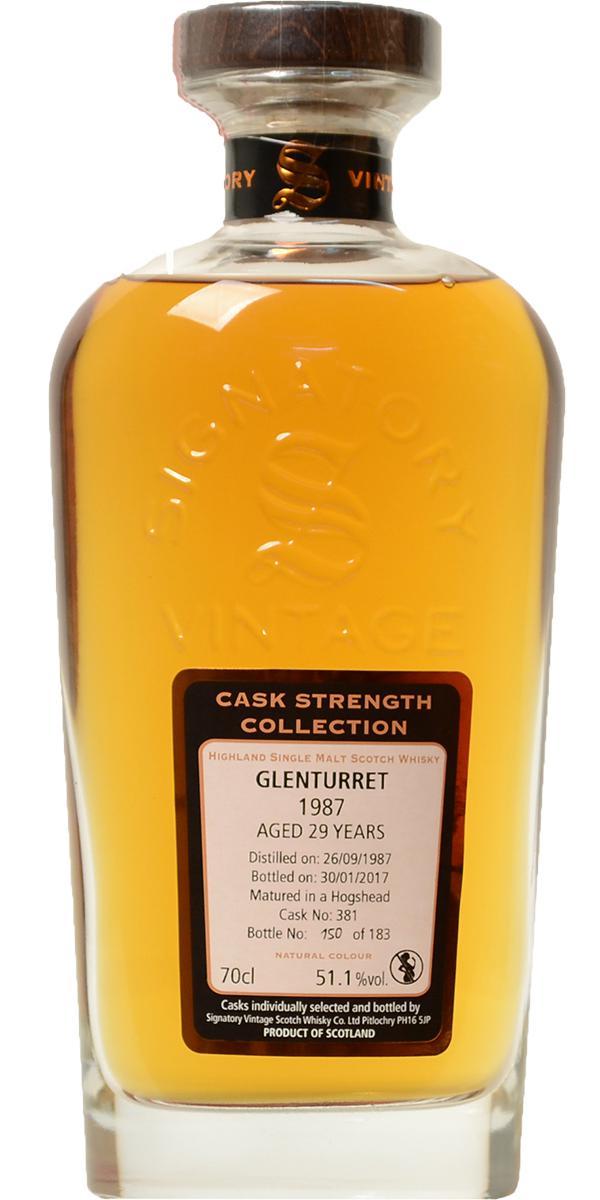 Glenturret 1987 SV  Cask Strength Collection