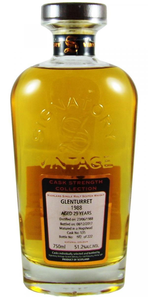 Glenturret 1988 SV  Cask Strength Collection