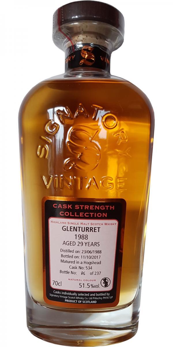 Glenturret 1988 SV  Cask Strength Collection