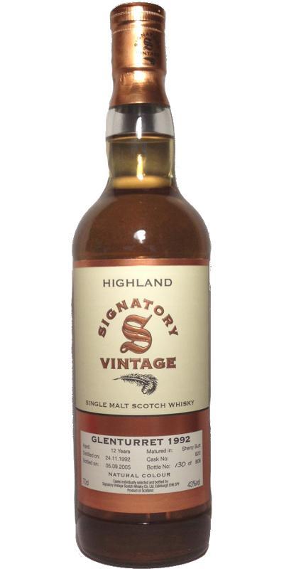 Glenturret 1992 SV  Vintage Collection
