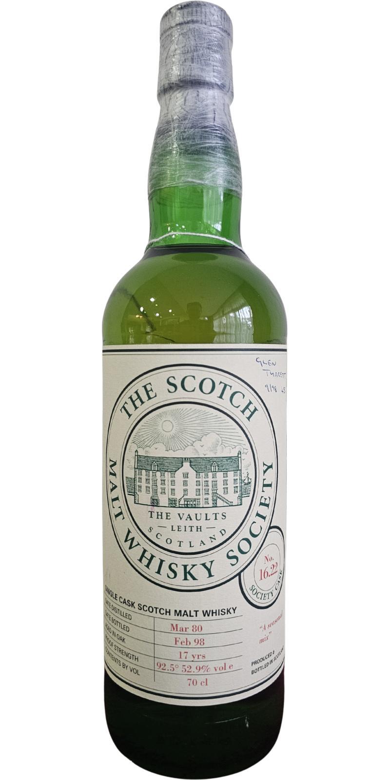 Glenturret 1980 SMWS 16.22  A seasoned mix