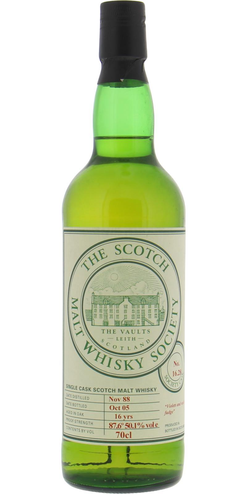 Glenturret 1988 SMWS 16.28  Violets and vanilla fudge