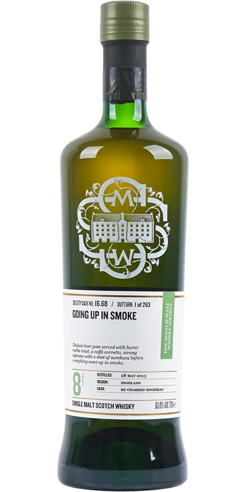 Glenturret 2013 SMWS 16.68  Going up in smoke