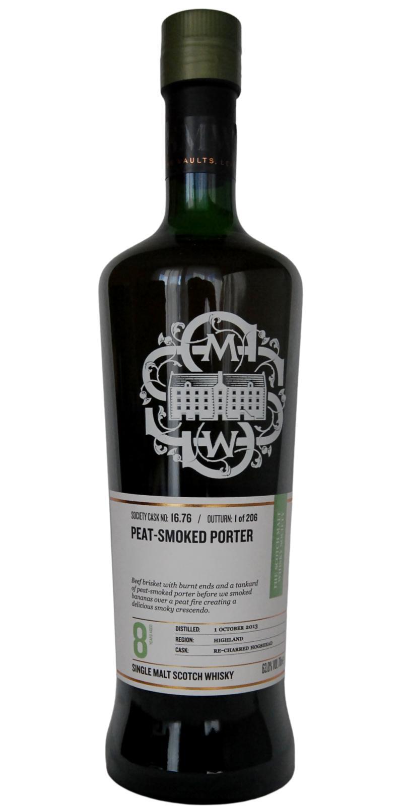 Glenturret 2013 SMWS 16.76  Peat-Smoked Porter