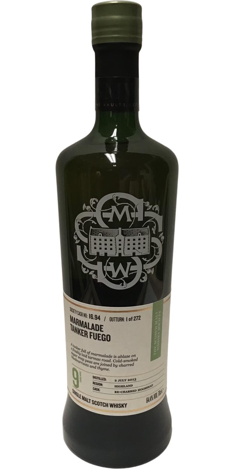 Glenturret 2013 SMWS 16.94  Marmalade tanker fuego