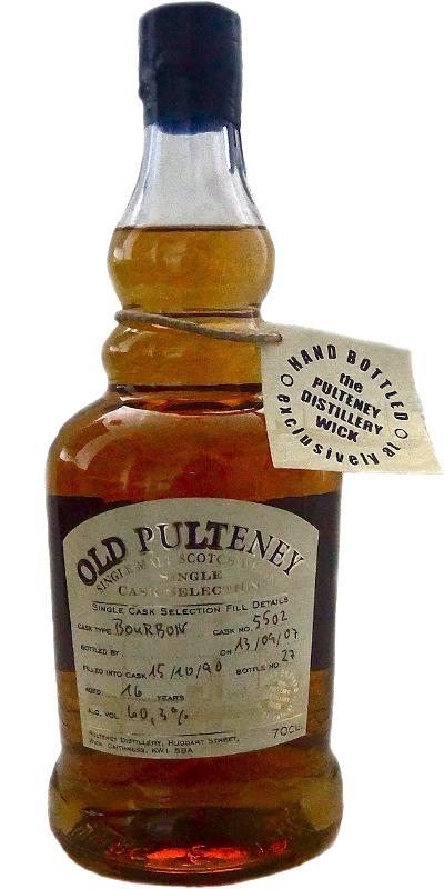 Old Pulteney 1990  Single Cask