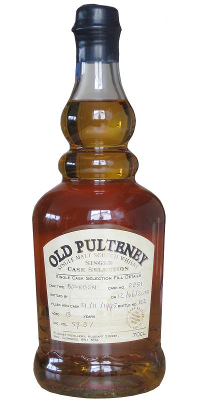 Old Pulteney 1995  Hand Bottled at the Distillery