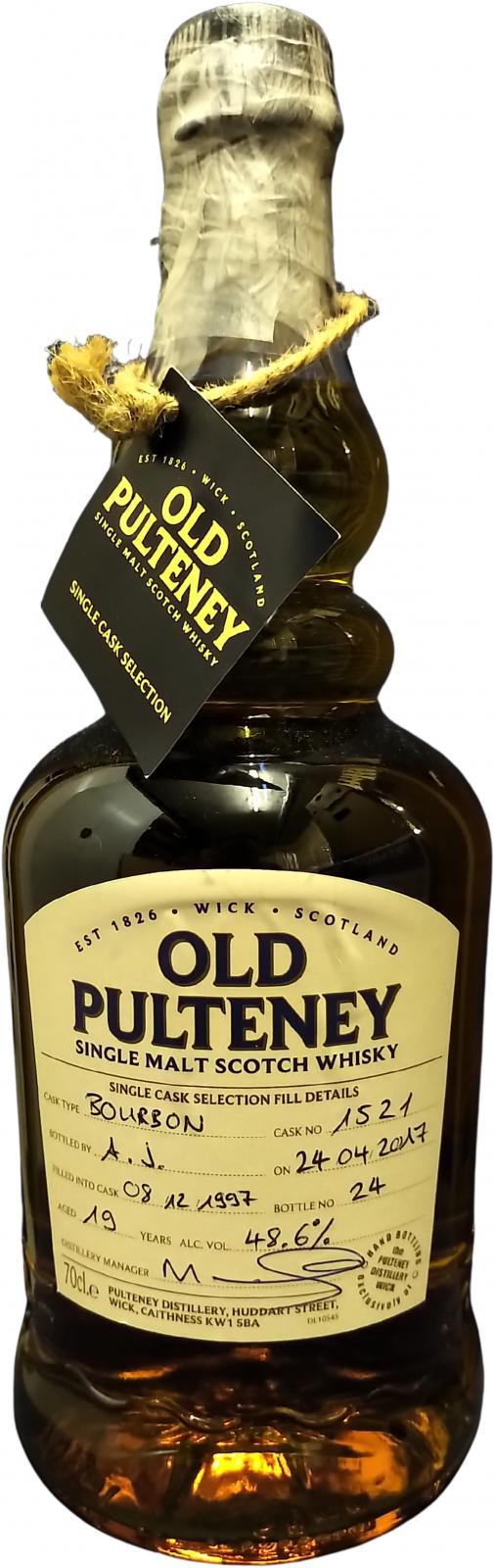 Old Pulteney 1997  Hand Bottled at the Distillery