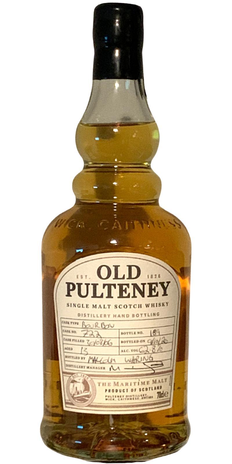 Old Pulteney 2006   Hand Bottled at the Distillery