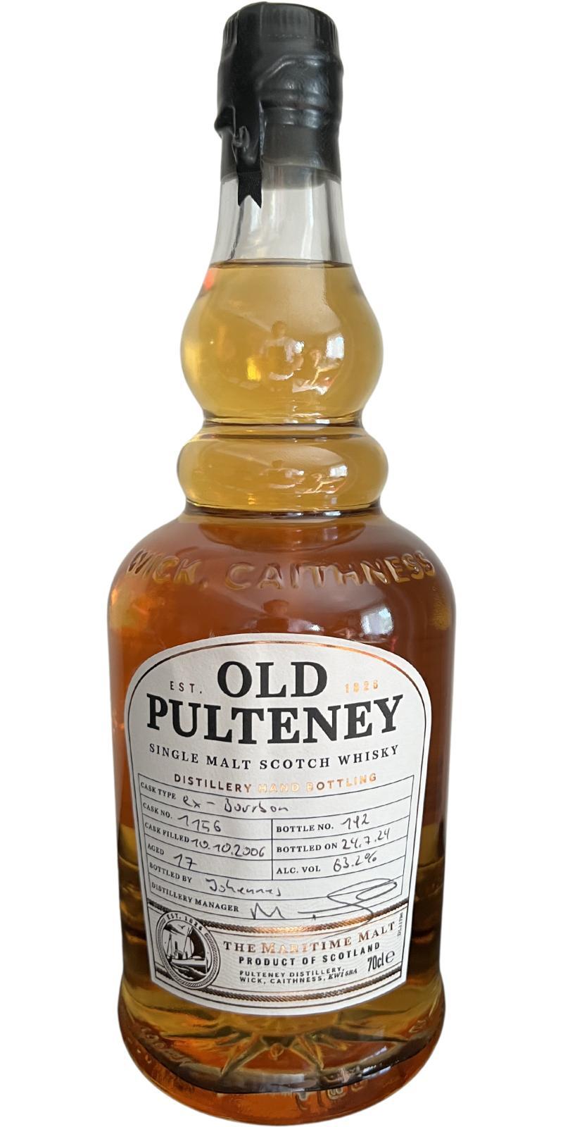 Old Pulteney 2006  Distillery Hand Bottling
