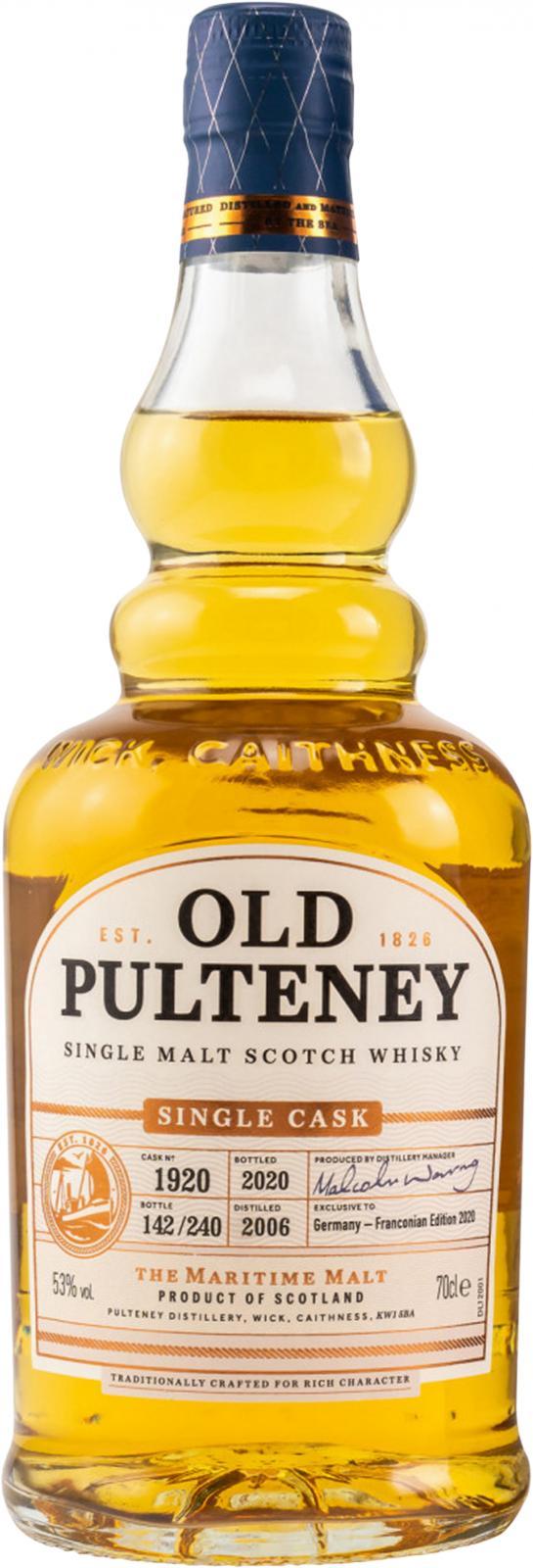 Old Pulteney 2006  Single Cask