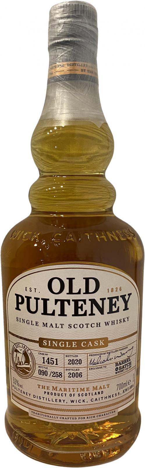 Old Pulteney 2006  Single Cask