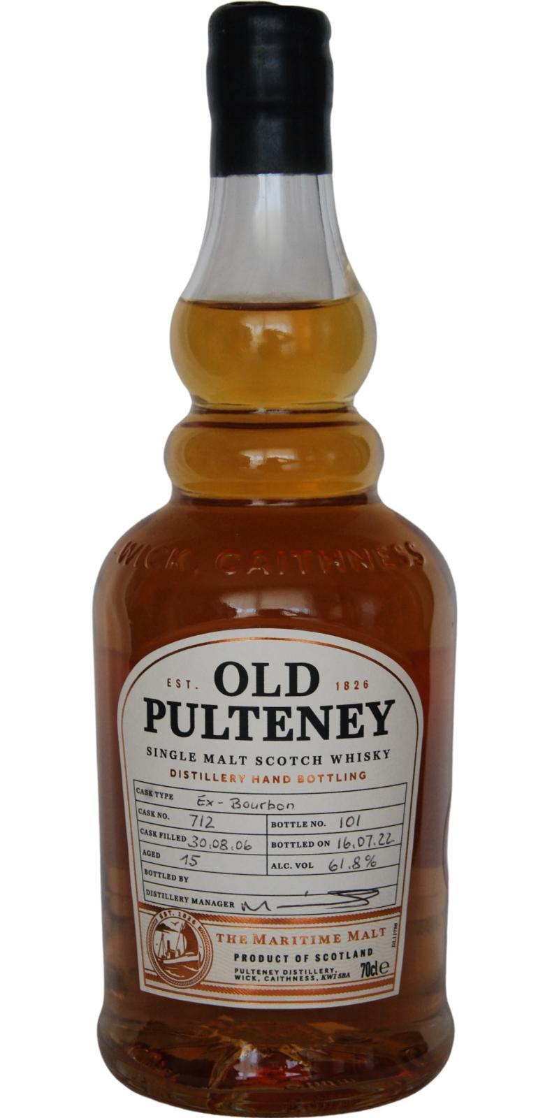 Old Pulteney 2006  Distillery Hand Bottling