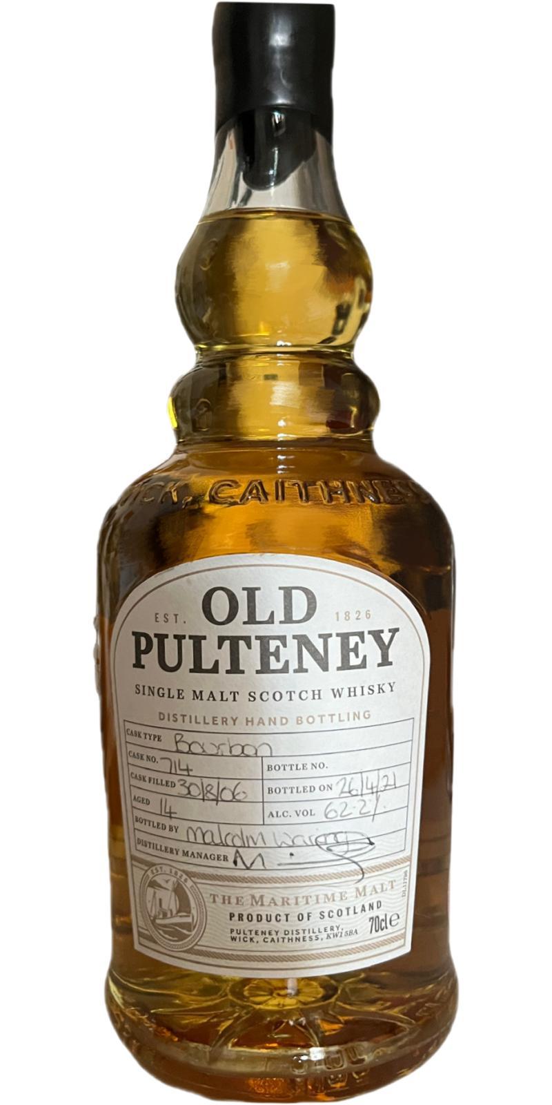 Old Pulteney 2006  Distillery Hand Bottling
