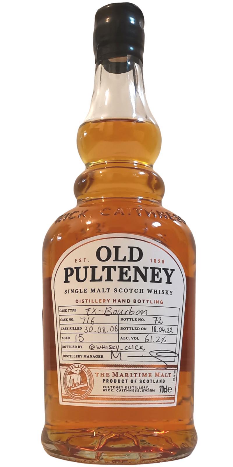 Old Pulteney 2006   Hand filled at the distillery