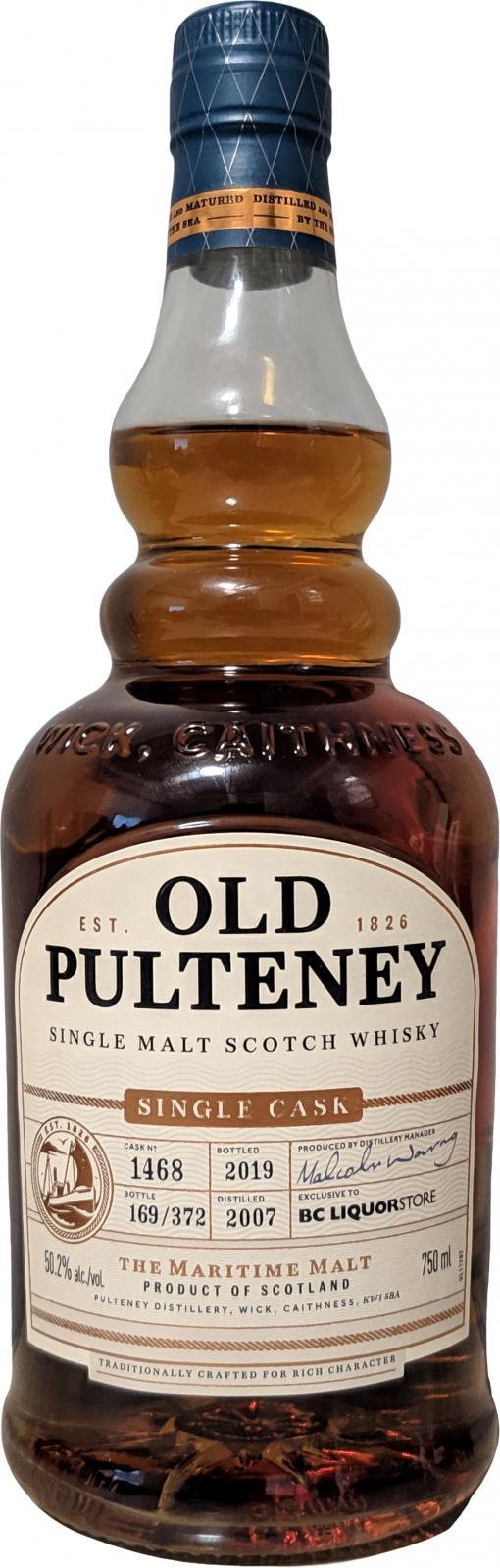 Old Pulteney 2007  Single Cask