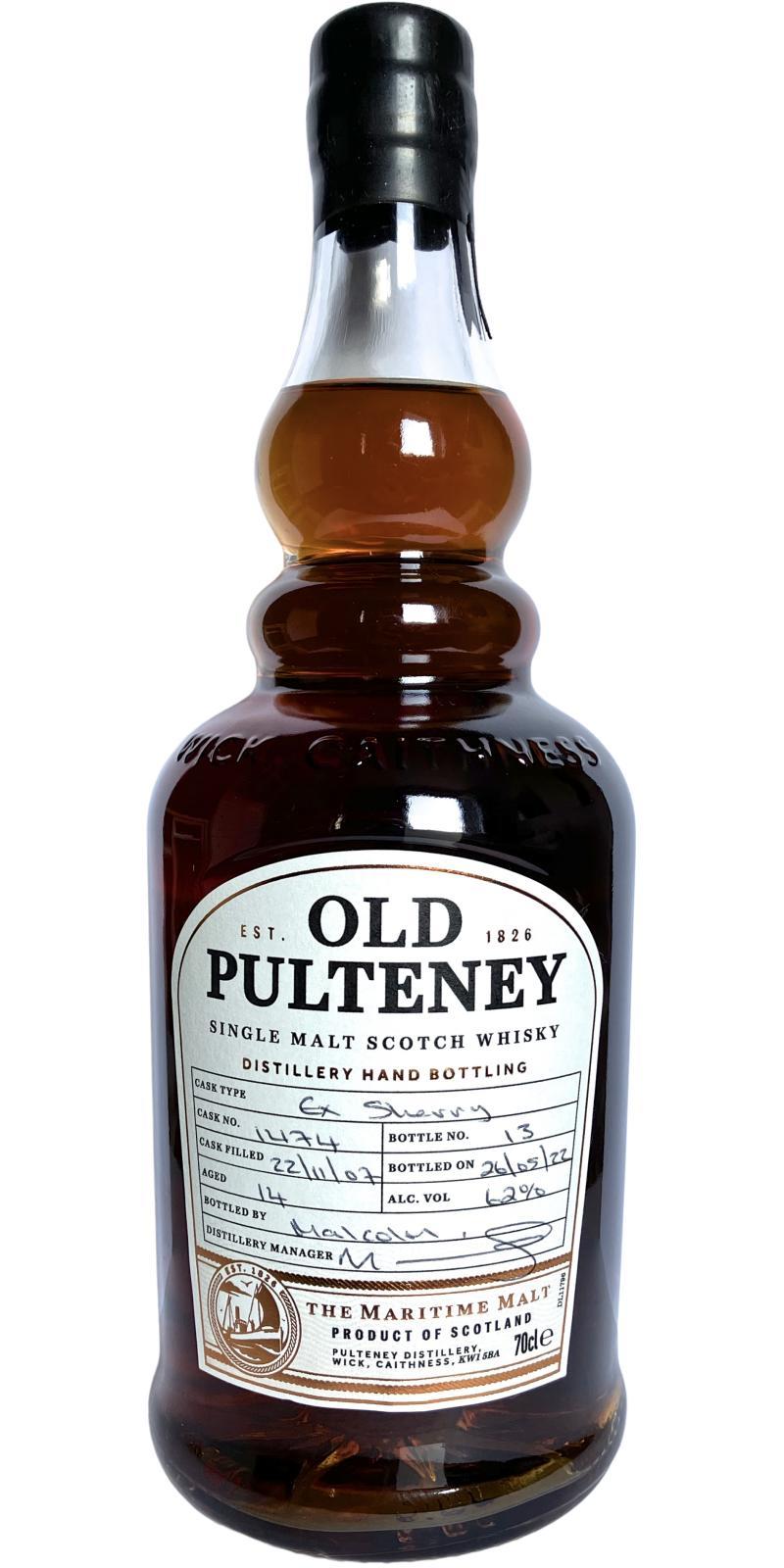 Old Pulteney 2007  Distillery Hand Bottling