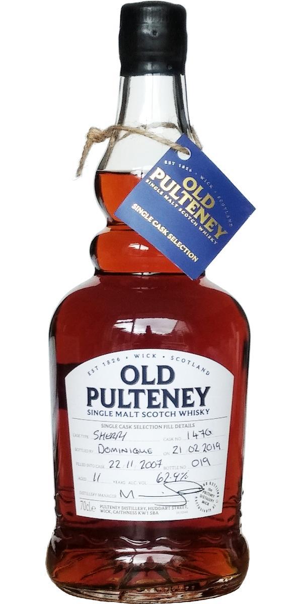 Old Pulteney 2007  Hand Bottled at the Distillery