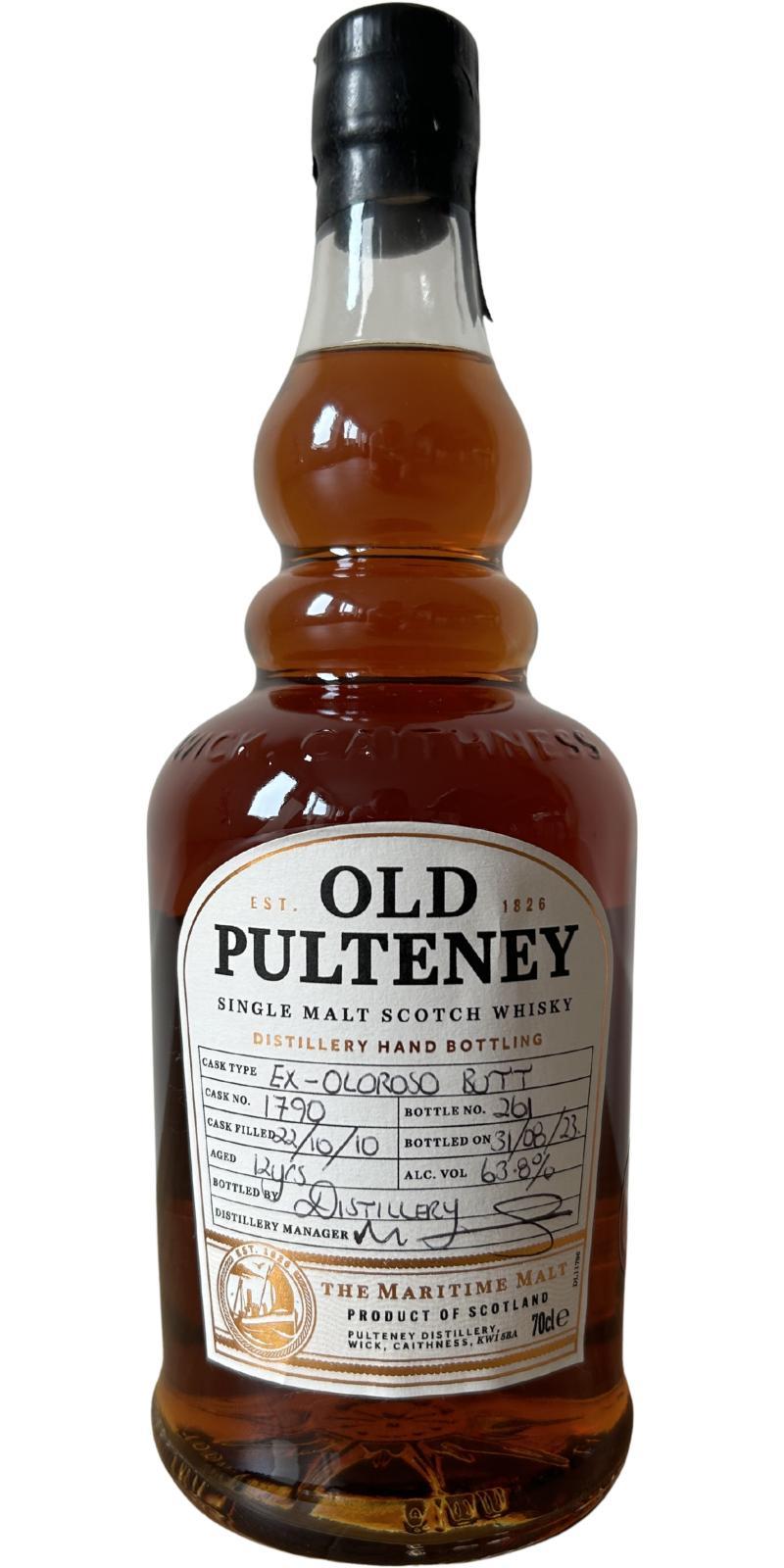 Old Pulteney 2010  Handfilled - Distillery only