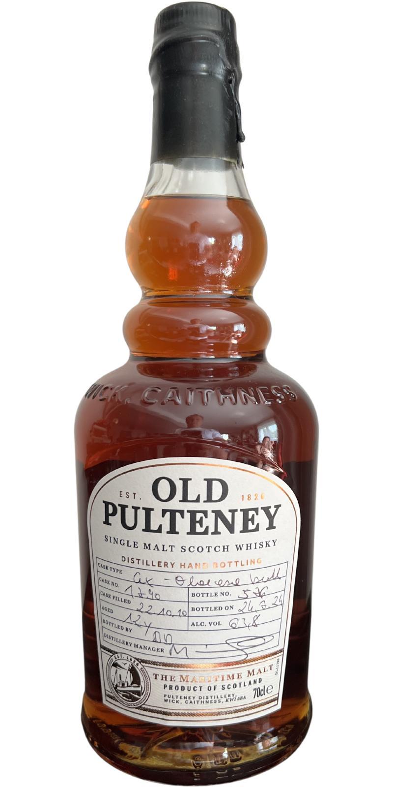 Old Pulteney 2010  Distillery Hand Bottling