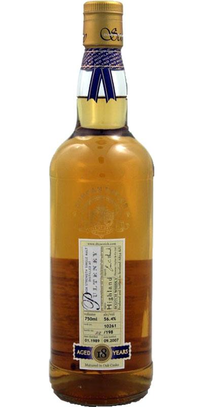 Old Pulteney 1989 DT  Rare Auld