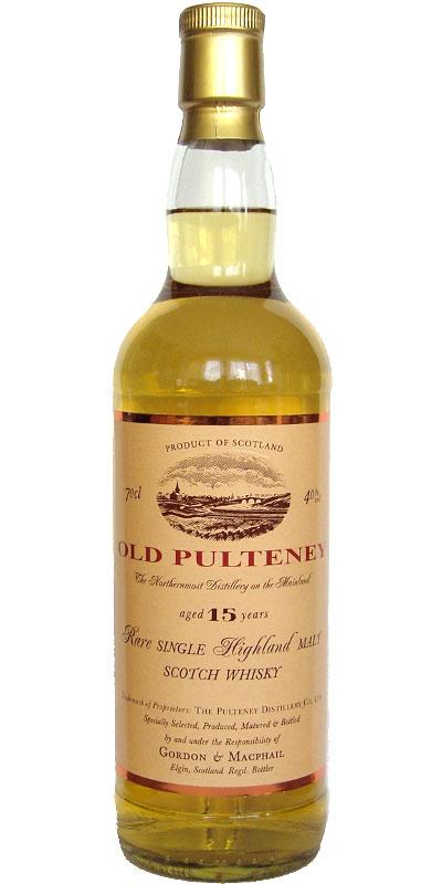 Old Pulteney 15-year-old GM  Licensed Bottling