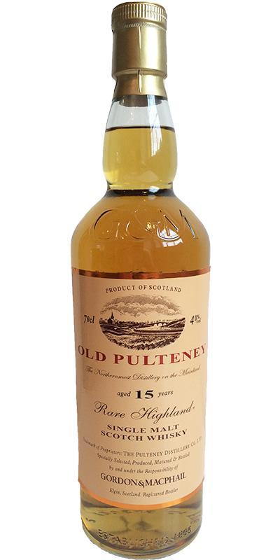 Old Pulteney 15-year-old GM  Rare Highland Single Malt