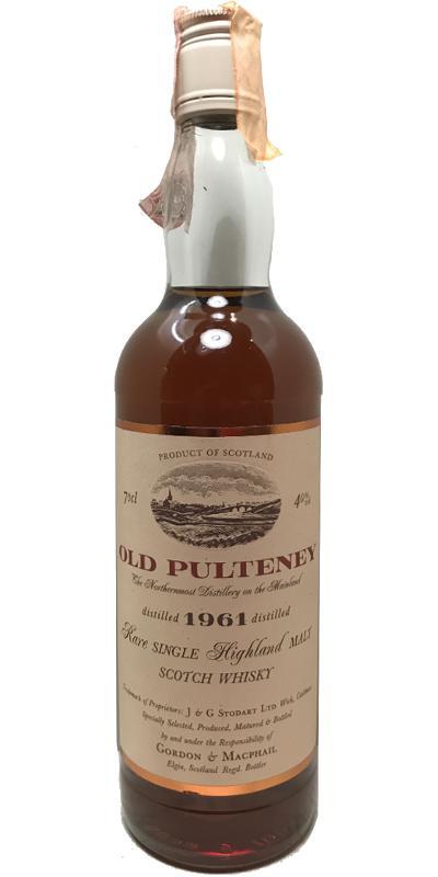 Old Pulteney 1961 GM  Rare Single Highland Malt