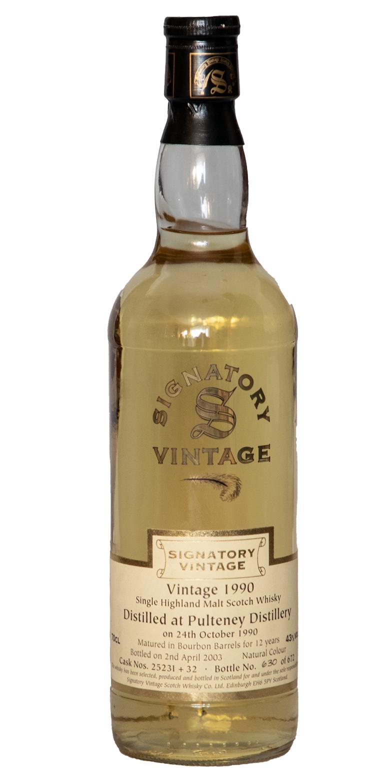 Old Pulteney 1990 SV  Vintage Collection