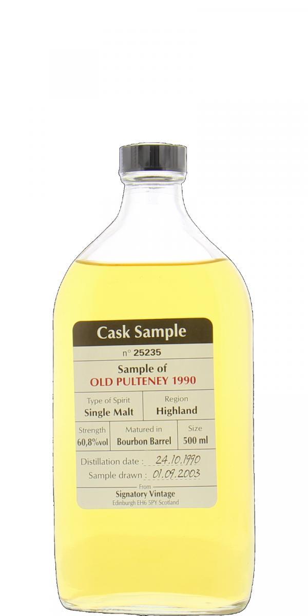 Old Pulteney 1990 SV  Cask Sample