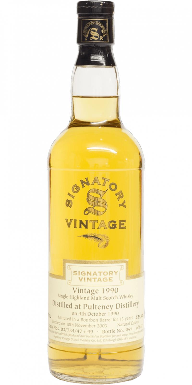 Old Pulteney 1990 SV