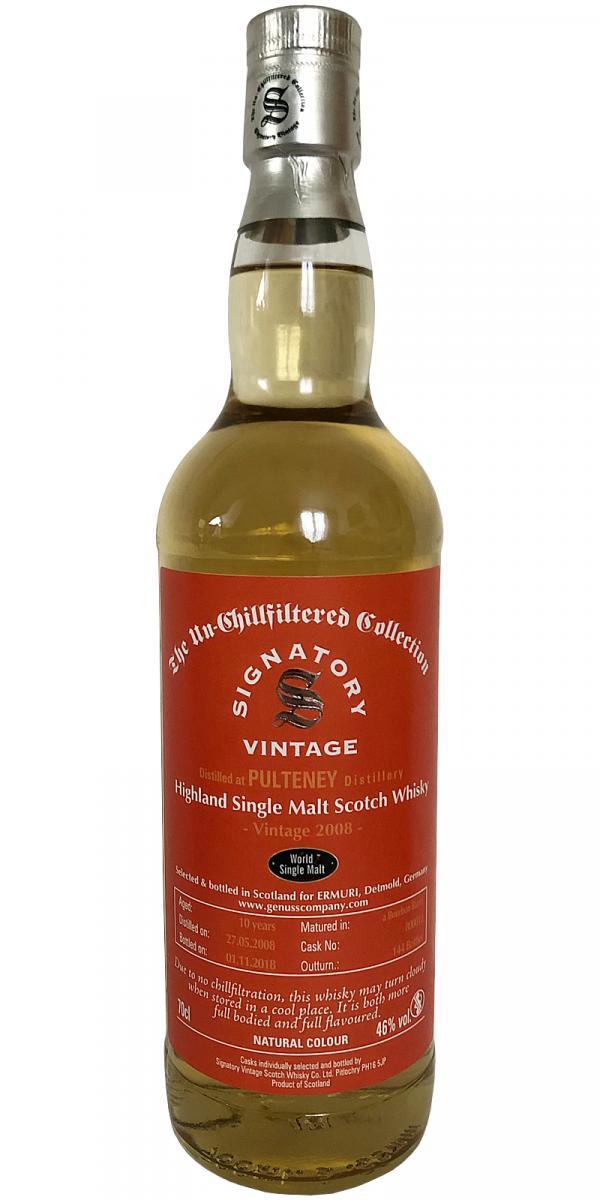 Old Pulteney 2008 SV  The Un-Chillfiltered Collection