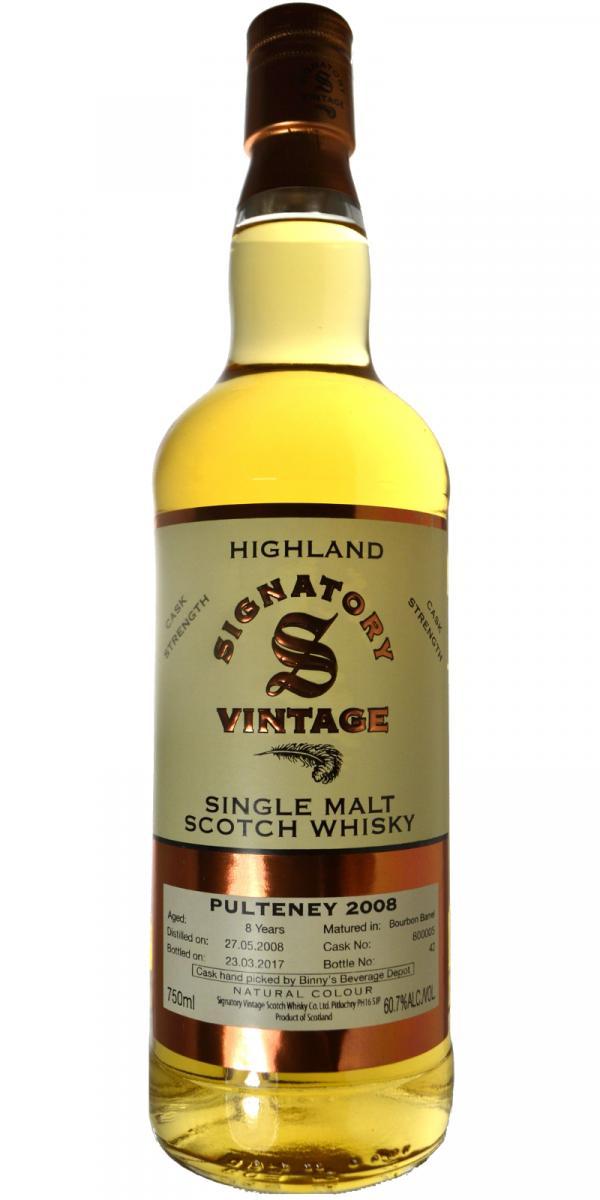 Old Pulteney 2008 SV  Vintage Collection - Cask Strength