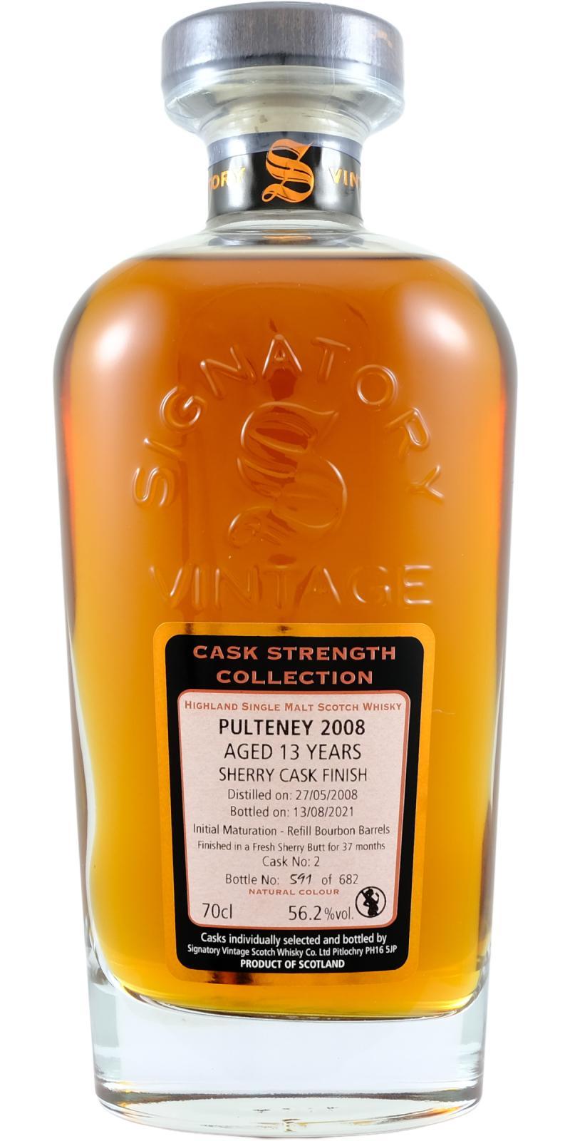 Old Pulteney 2008 SV  Cask Strength Collection