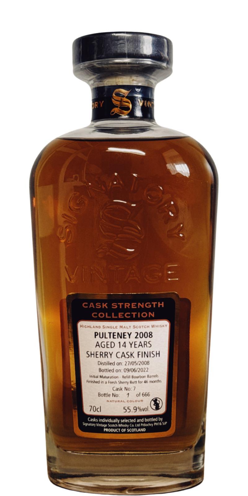 Old Pulteney 2008 SV  Cask Strength Collection