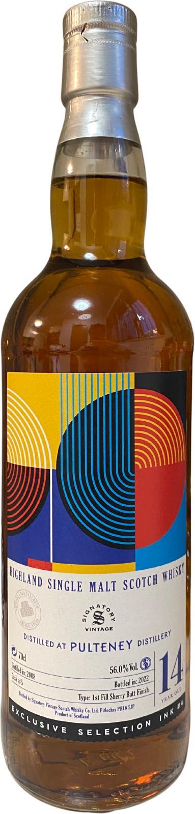 Old Pulteney 2008 SV  Ink #4 Collection