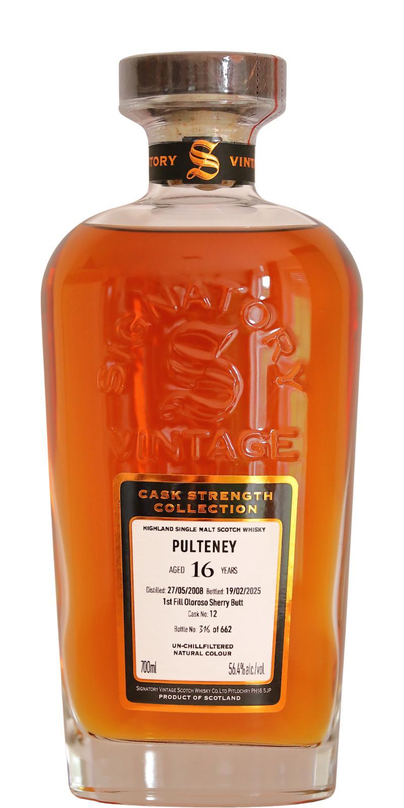 Old Pulteney 2008 SV  Cask Strength Collection