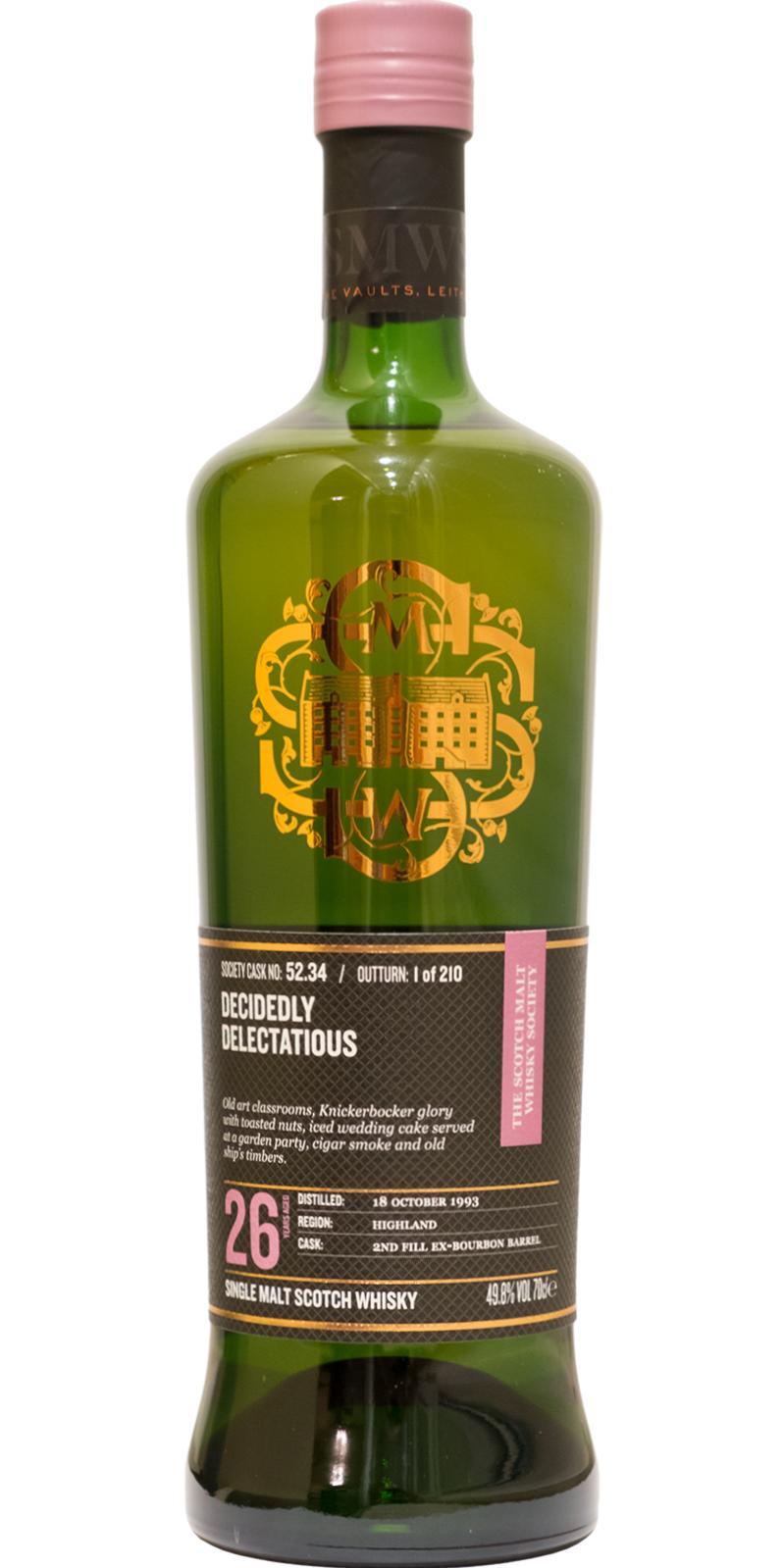 Old Pulteney 1993 SMWS 52.34  Decidedly delectatious