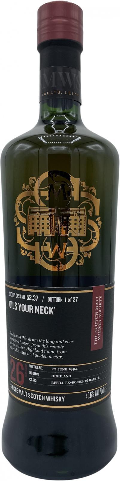 Old Pulteney 1994 SMWS 52.37  'Oils your neck'