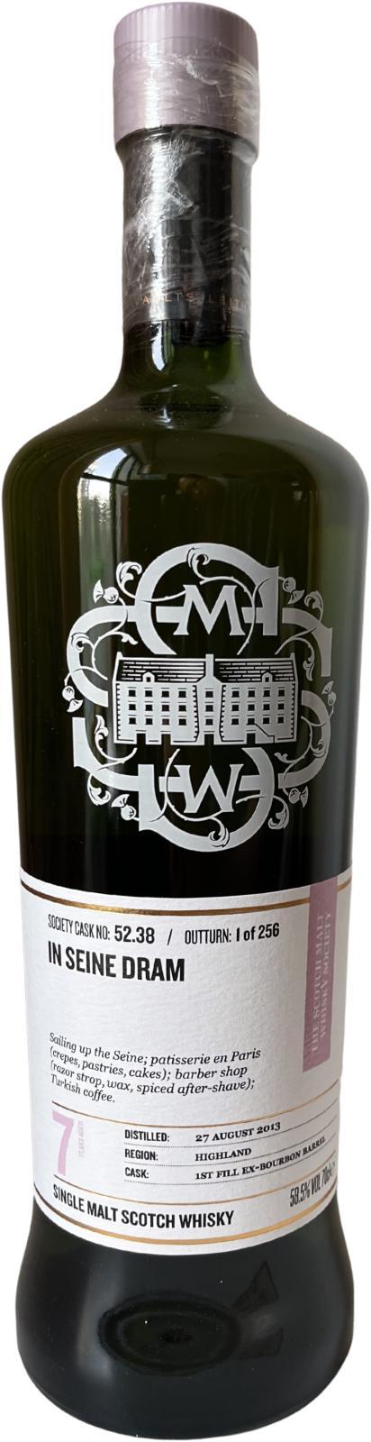 Old Pulteney 2013 SMWS 52.38  In seine dram