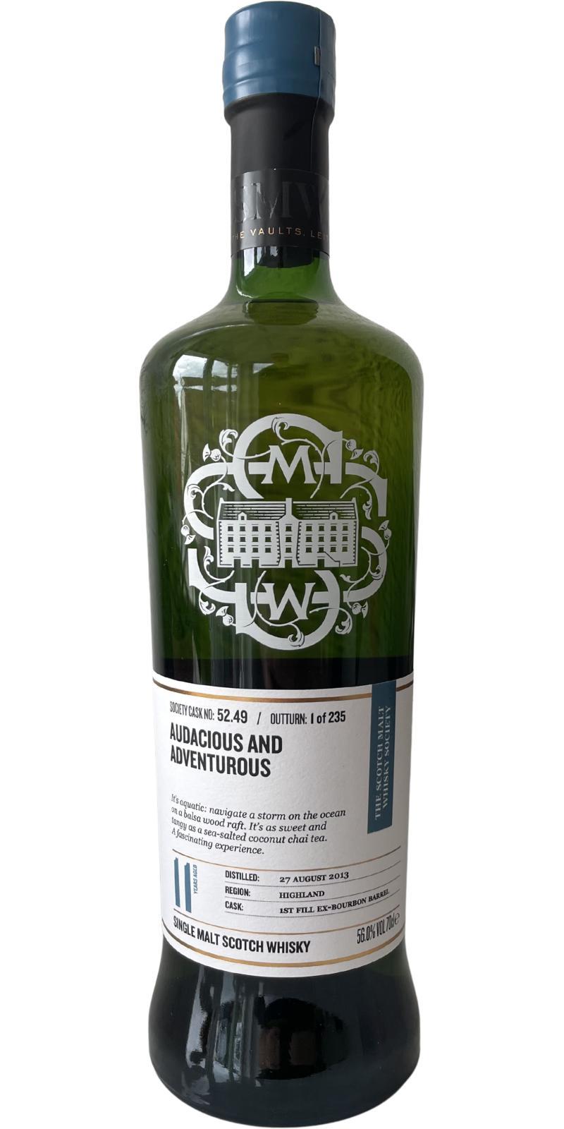 Old Pulteney 2013 SMWS 52.49  Audacious and adventurous